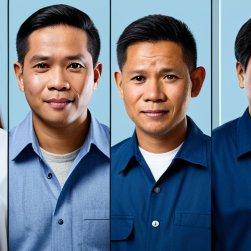 Home 6 Image Prompt 1: The Dedicated and Adaptable Filipino Workforce**