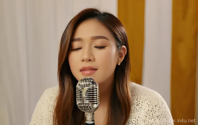 필리핀 가수 모리셋 아몬 - **Prompt:** A dynamic, full-body shot of a powerful female vocalist, resembling Morissette Amon, sin...
